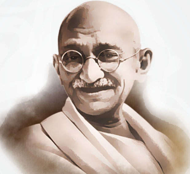 Mahatma-gandhi - “ - Mahatma Gandhi (618x567), Png Download