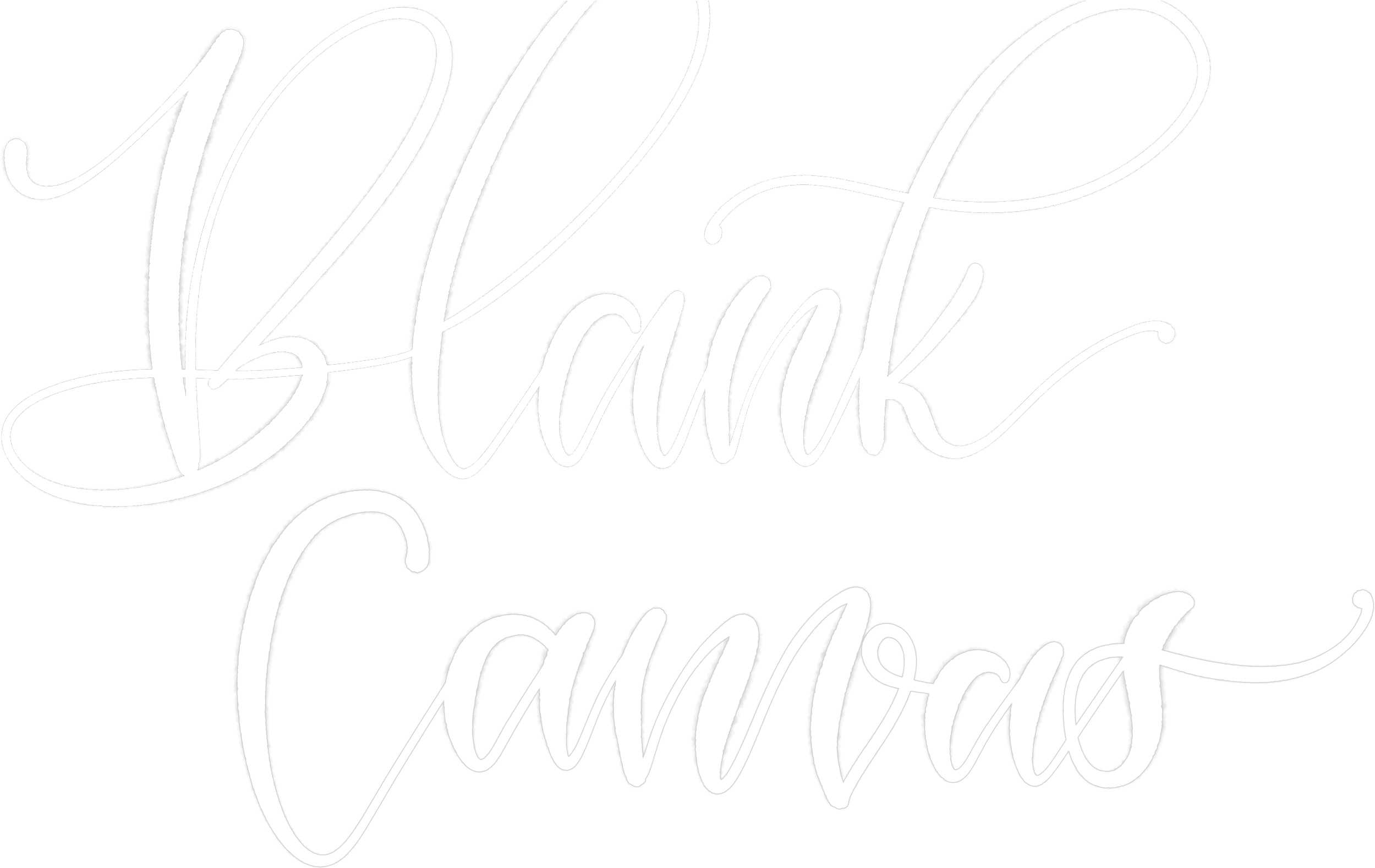 Blank Canvas Logo - Calligraphy (4800x1598), Png Download