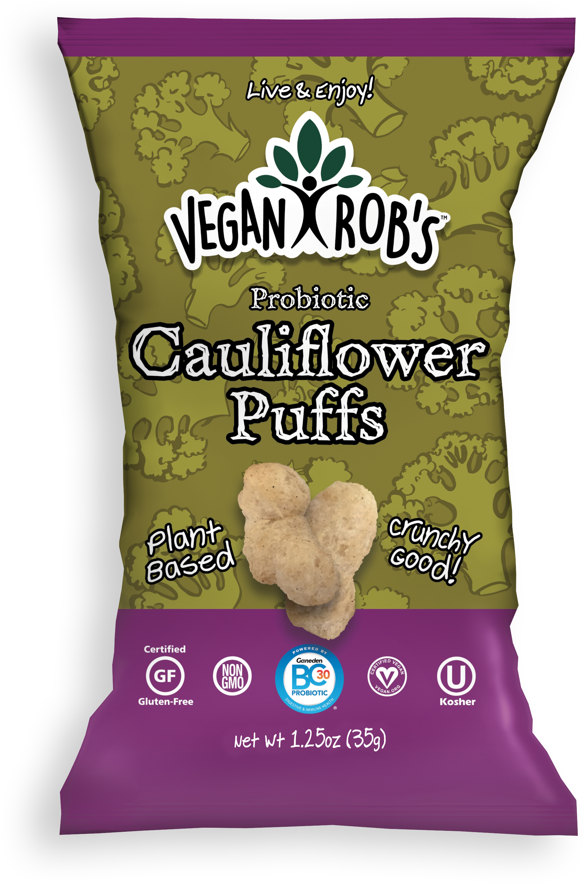 Vegan Cauliflower Puffs Small - Vegan Rob's Jackfruit Puffs (2934x3300), Png Download