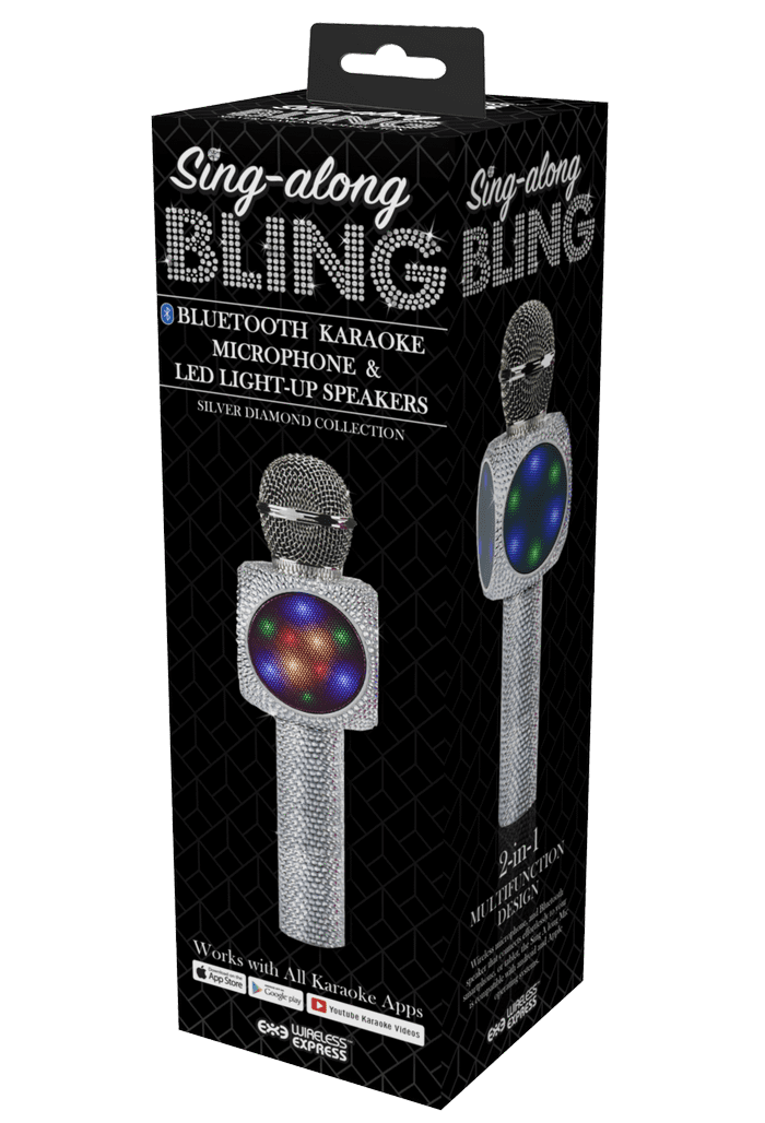 Sing Along Bling Microphone (700x1028), Png Download