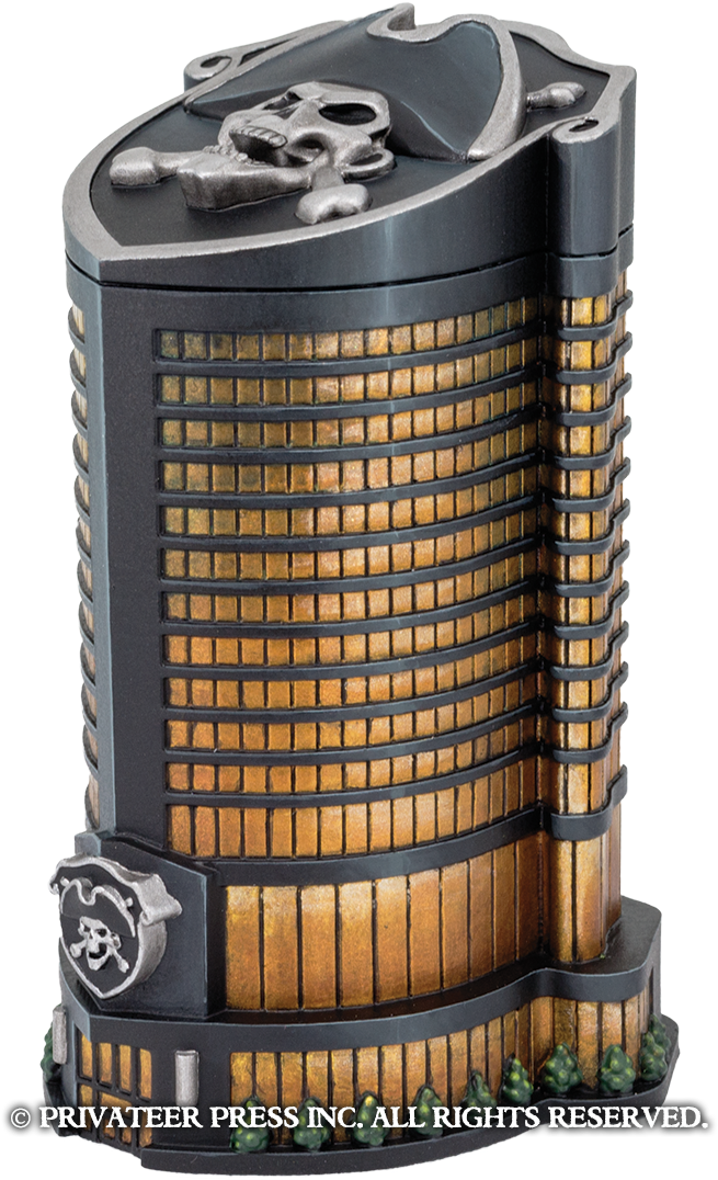For The Normal Corp Hq, But Just Take A Look At This - Monsterpocalypse Privateer Press Building (736x1225), Png Download