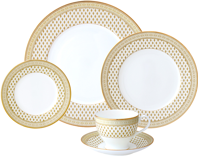 5-piece Place Setting - Plate (720x720), Png Download