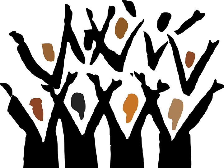 Reinventing Levitical Praise - Black Choir (720x540), Png Download