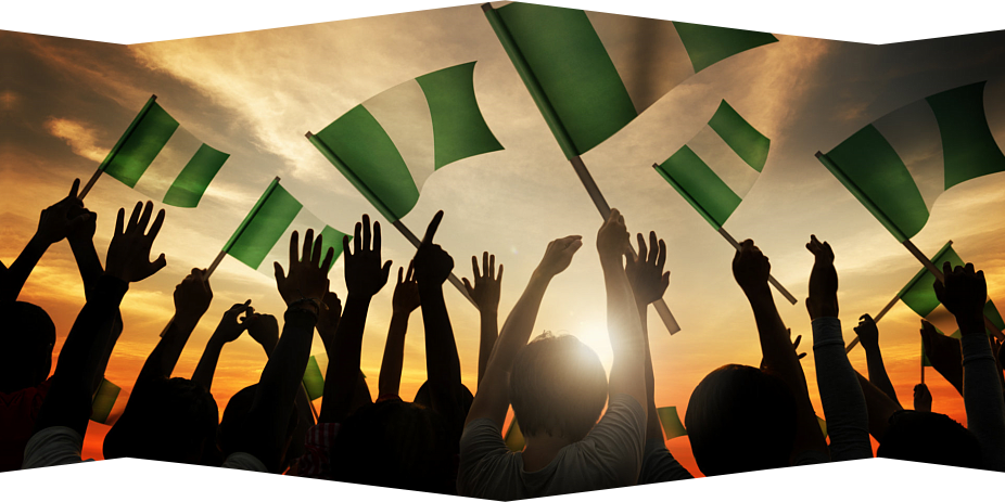 People Holding A Flag - Happy New Month Independence Day (926x463), Png Download