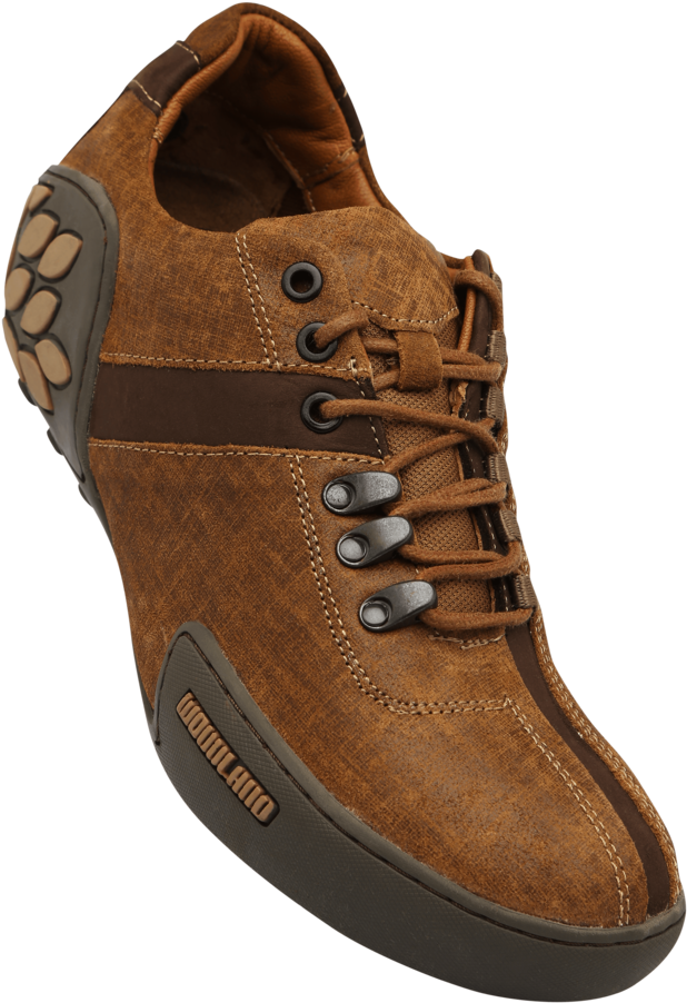 Mens Leather Lace Up Casual Shoe - Woodland Shoes New Model (640x960), Png Download