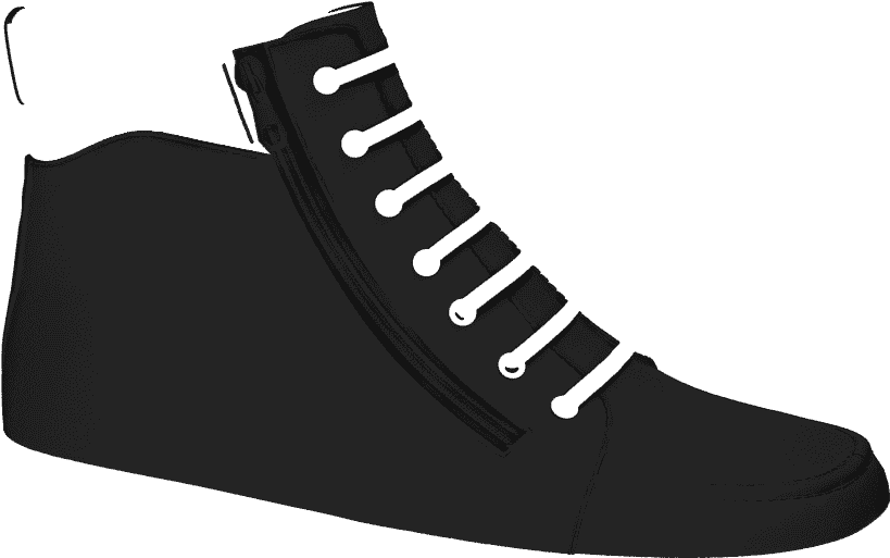 R502 Black Aniline - Sneakers (1024x768), Png Download