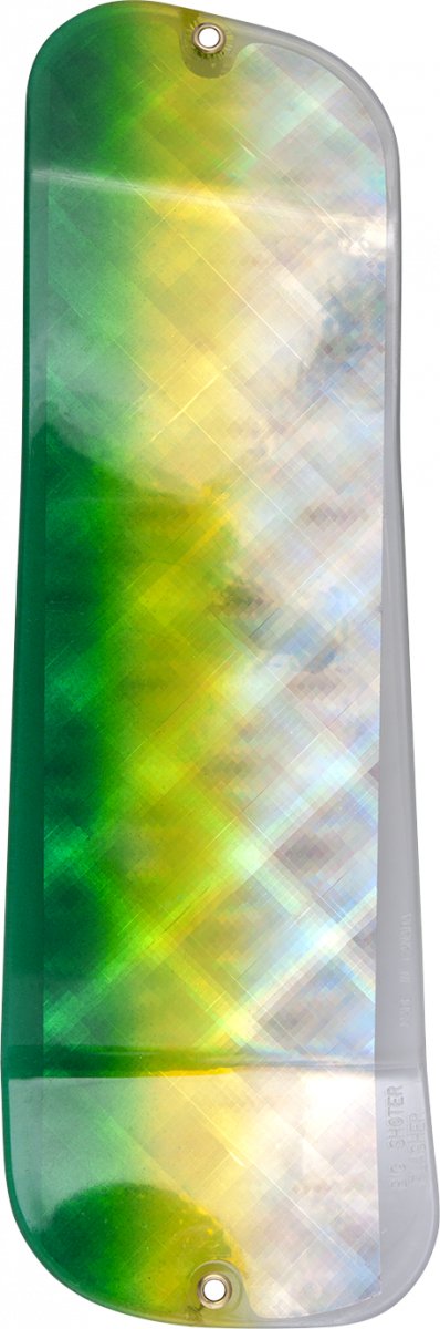 Flasher O'ki Big Shooter Jelly Fish Yellow Green Mist - Flag (398x1200), Png Download