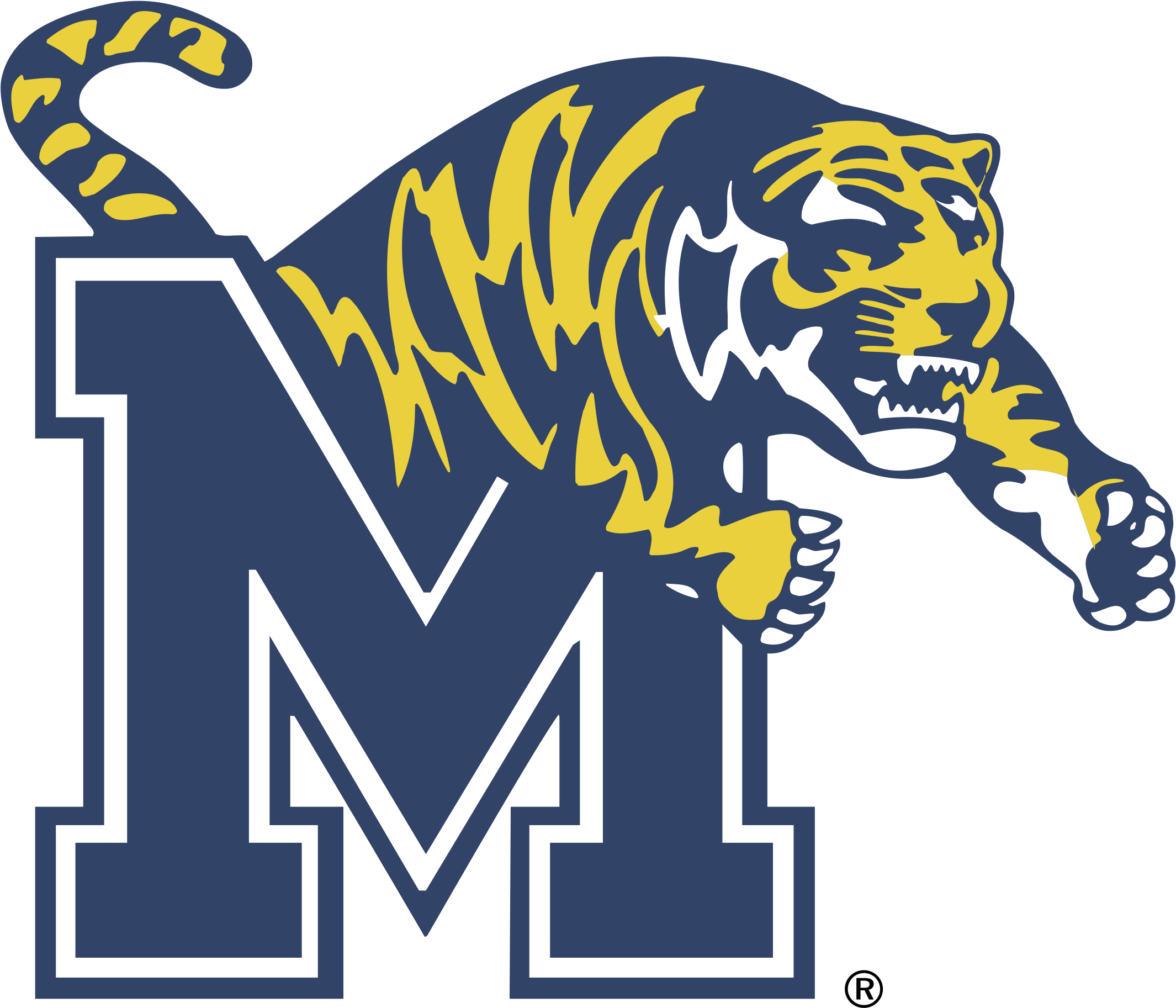 Memphis Tigers Logo Png Transparent - Memphis Tigers Logo Png (2400x2400), Png Download