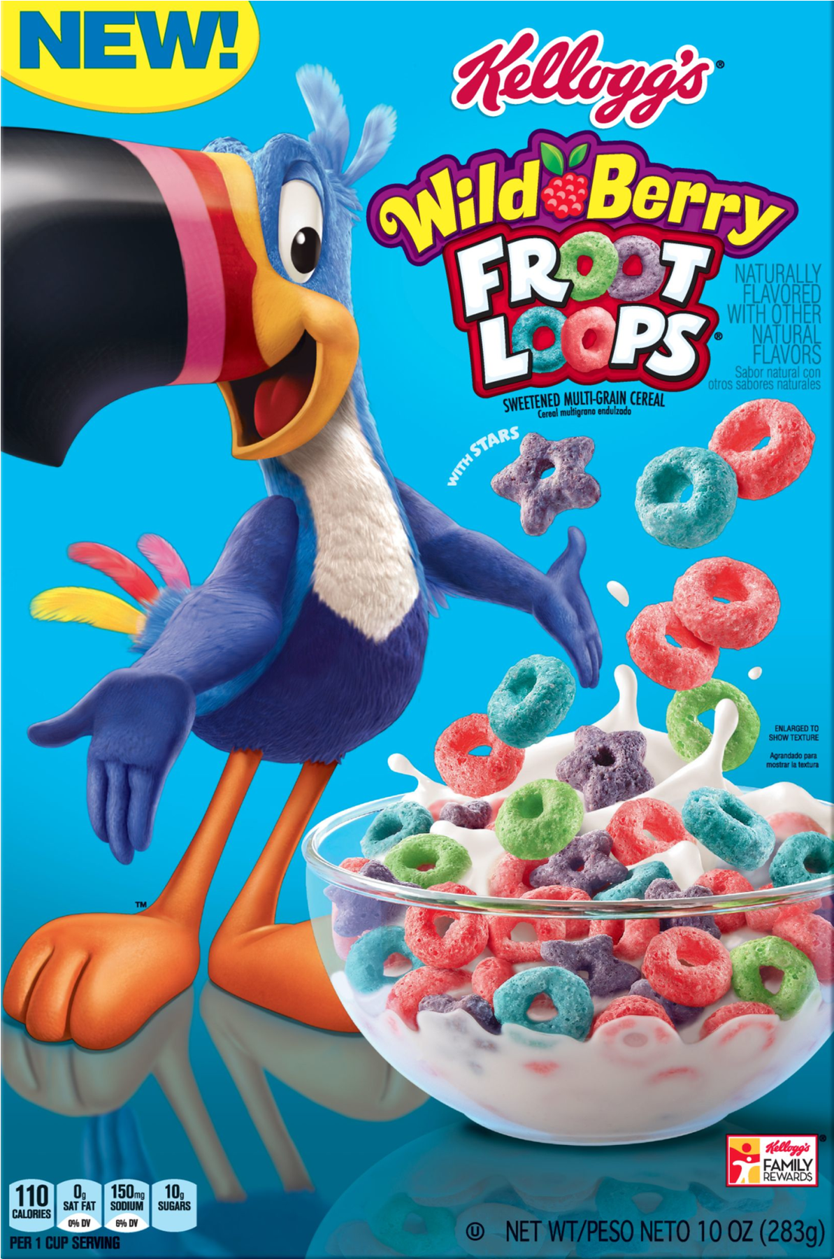 Kellogg's Froot Loops, Breakfast Cereal, Wild Berry, - Wild Berry Froot Loops (1800x1800), Png Download