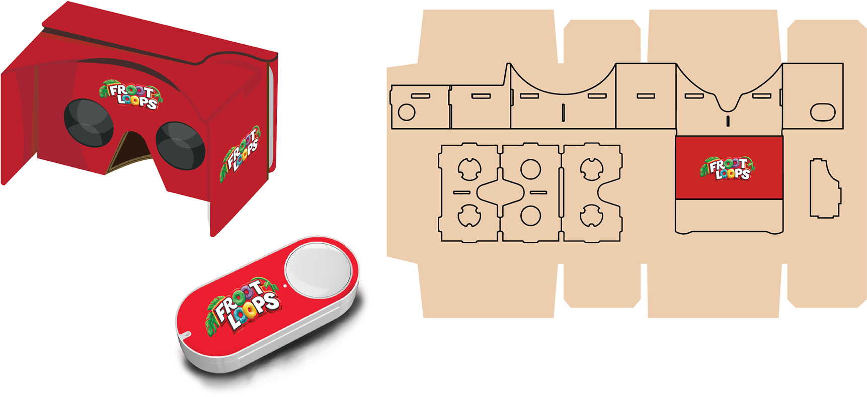 By Utilizing The Froot Loops Cereal Box Kids Can Create (1920x847), Png Download