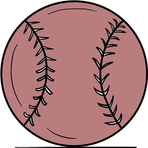 How To Draw Baseball - Vector Graphics (680x678), Png Download