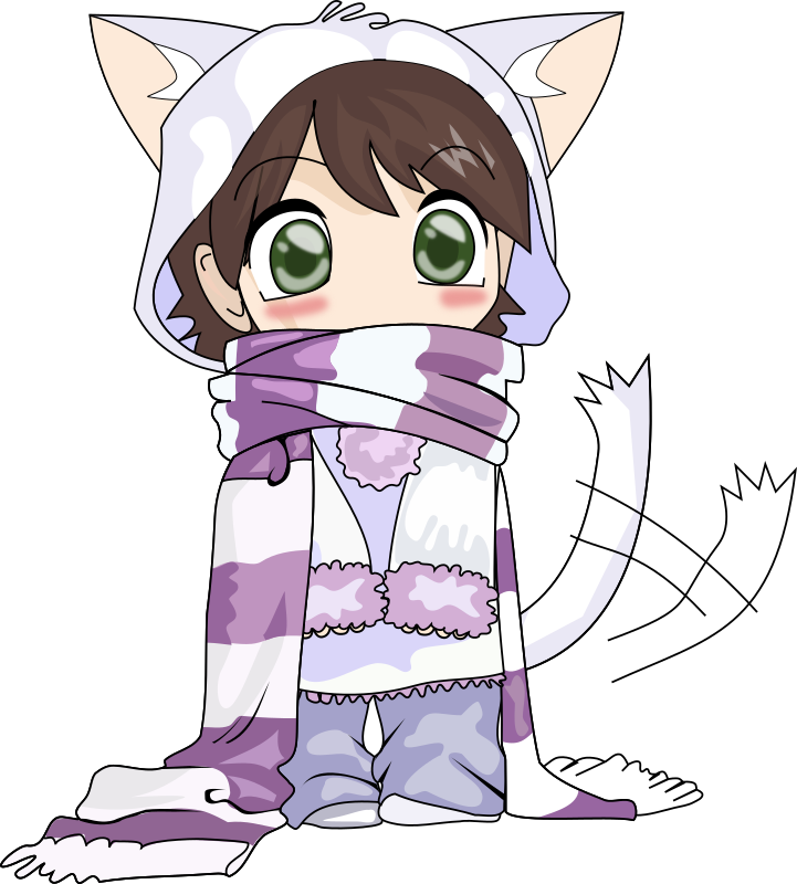 Medium Image - Neko Chibi (721x800), Png Download