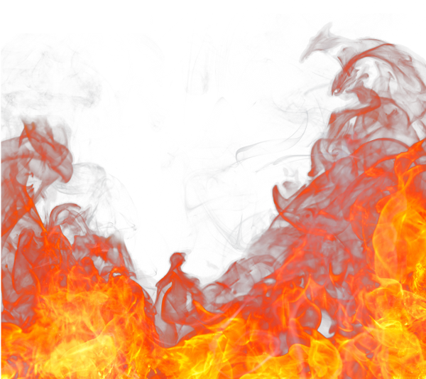 Fire With White Background (600x533), Png Download
