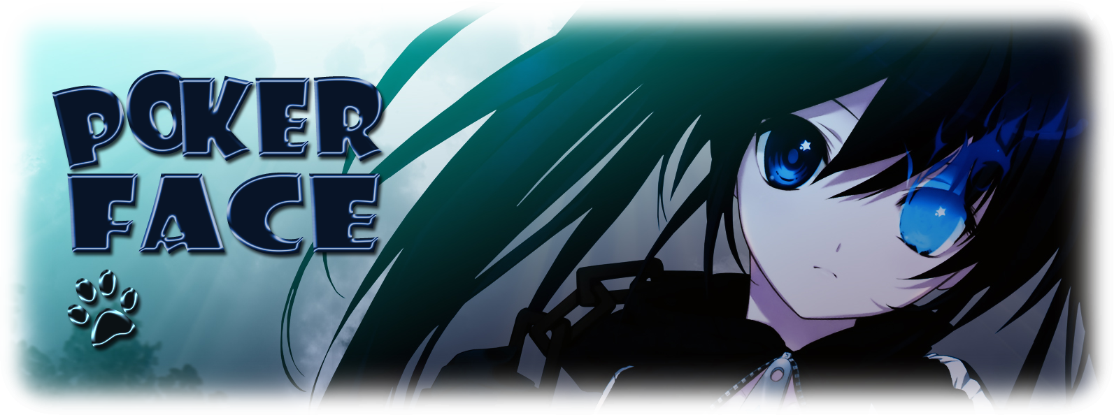 Black Rock Shooter Facebook Cover (1593x594), Png Download