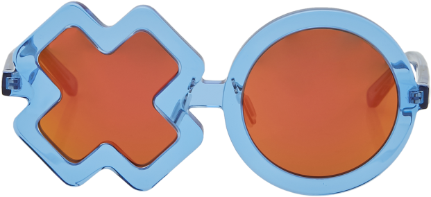 Blue Jelly Xo Sunglasses - Plastic (700x700), Png Download