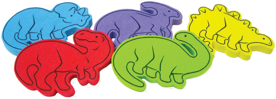 Tcr20632 Foam Dinosaur Counters Image - Illustration (900x900), Png Download