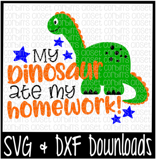 My Dinosaur Ate My Homework - Graphic Design (800x532), Png Download