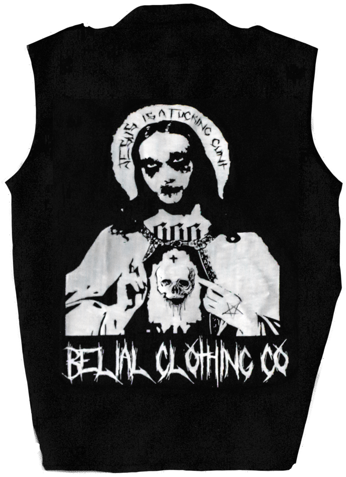 Fuck Jesus Patch Occult Satanic Belial Clothing - Fuck Jesus T Shirt (771x1024), Png Download