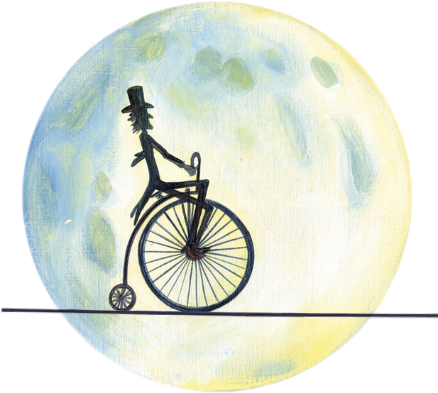 Bikes & People Silhouettes - Dixit Odyssey Cards (616x696), Png Download