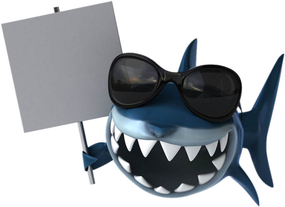 Shark Illustration Toothbrush Placards Dentistry Cartoon - Animals With Teeth Cartoon (1000x736), Png Download