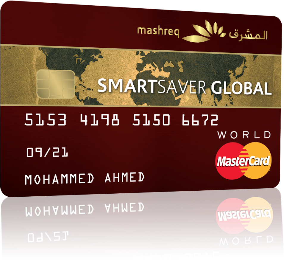Smartsaver Global Credit Card - Mashreq Smart Saver Global (1231x926), Png Download