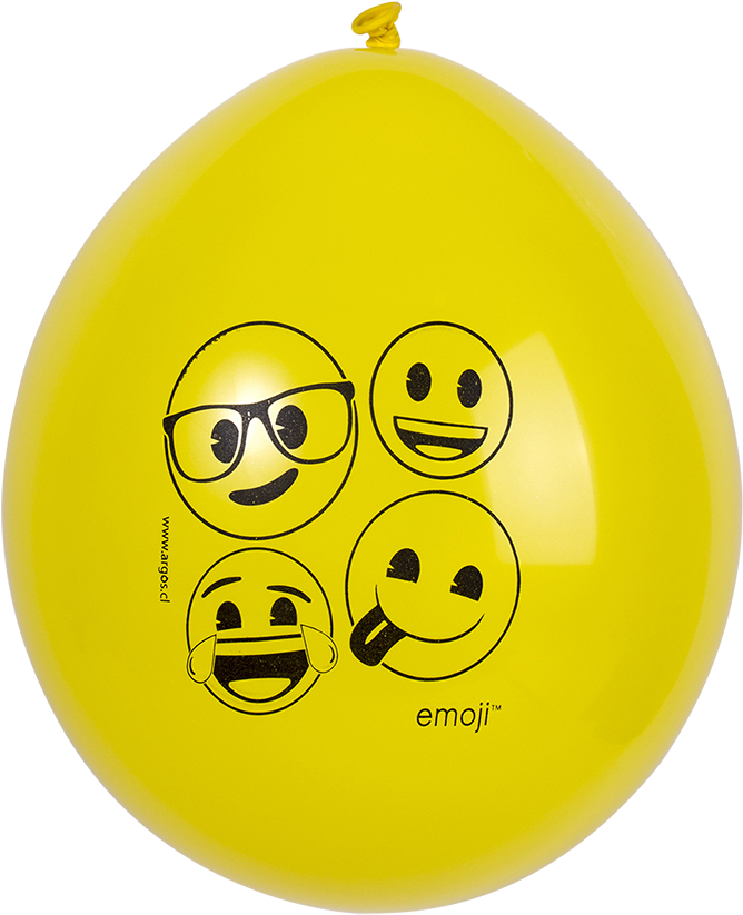 Cotillon Emoji Globo Amarillo - Smiley (800x947), Png Download
