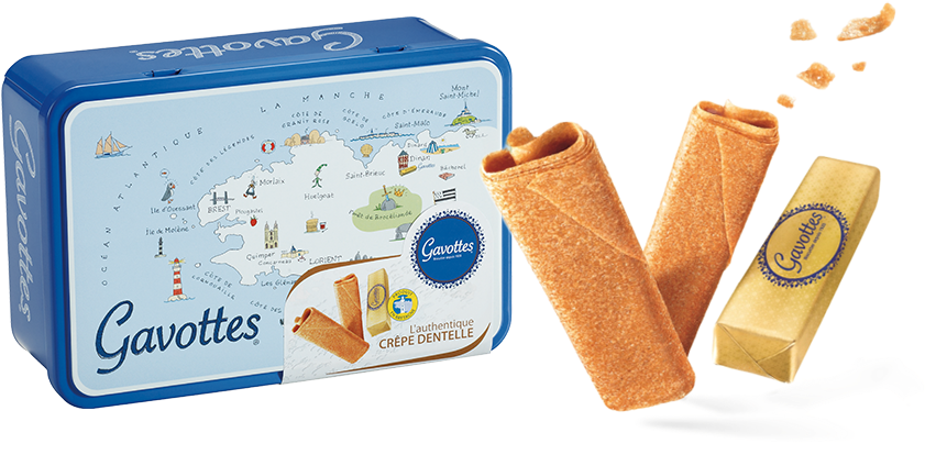 Coffret Escapades, Crêpe Dentelle Nature - Gavottes Biscuits (960x460), Png Download