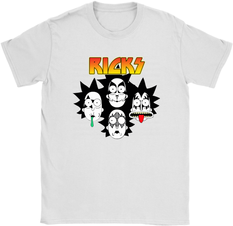 Council Of Ricks Kiss Band Heavy Metal Rick And Morty - Shirt (900x900), Png Download