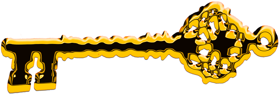 Key Gold Golden - Chave De Ouro Png (1280x654), Png Download