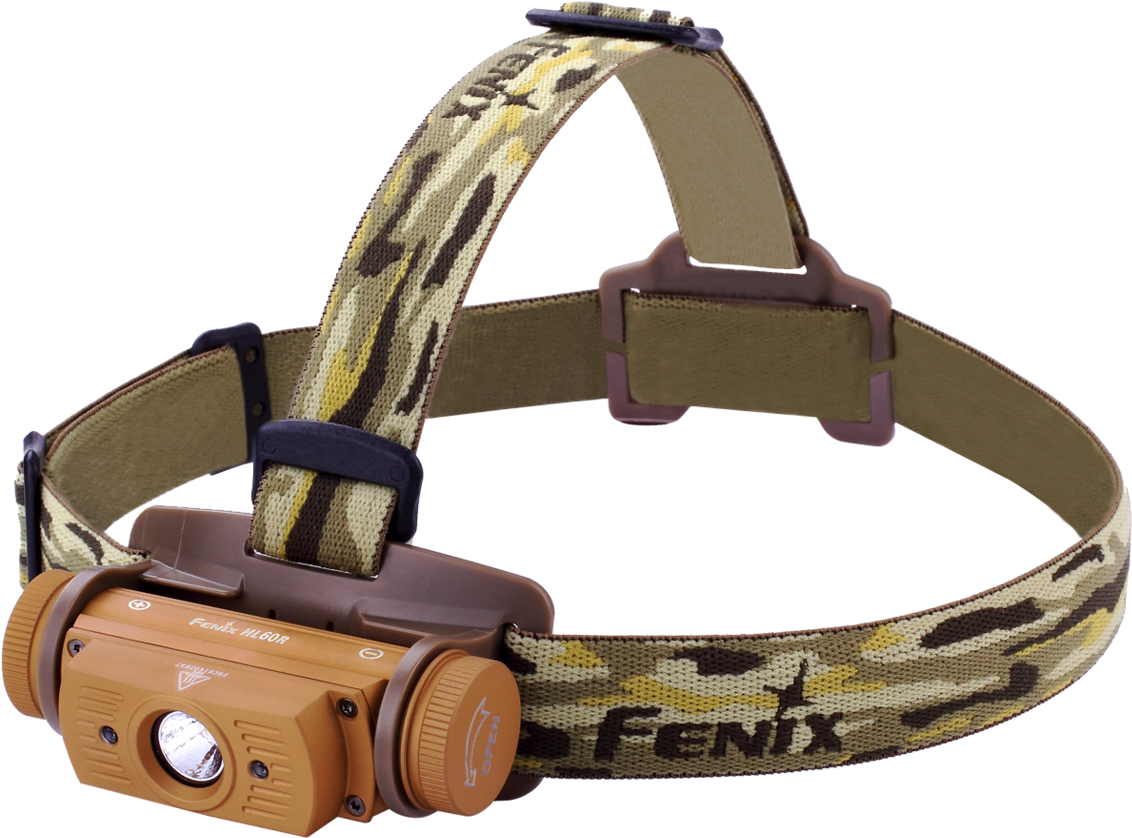 Fenix Hl60r Led Headlamp With Usb Connector - Fenix Hl60r Camo (1920x1080), Png Download