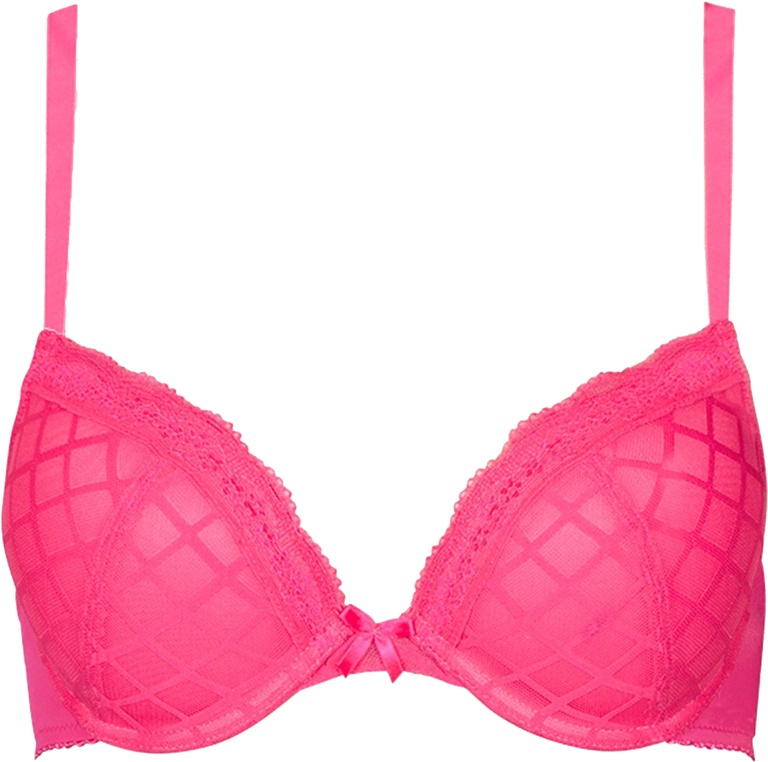 Lattice Bra Lipstick Pink Braa01 2032lipstick/pink - Pink Bra Transparent (1800x1666), Png Download