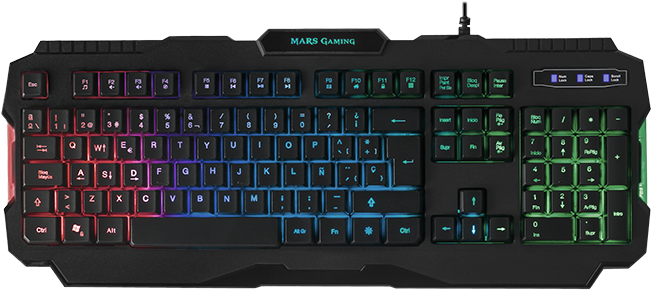 Choose Between Classic Or Bold Rainbow Effects, With - Teclado Y Raton Gaming (960x480), Png Download
