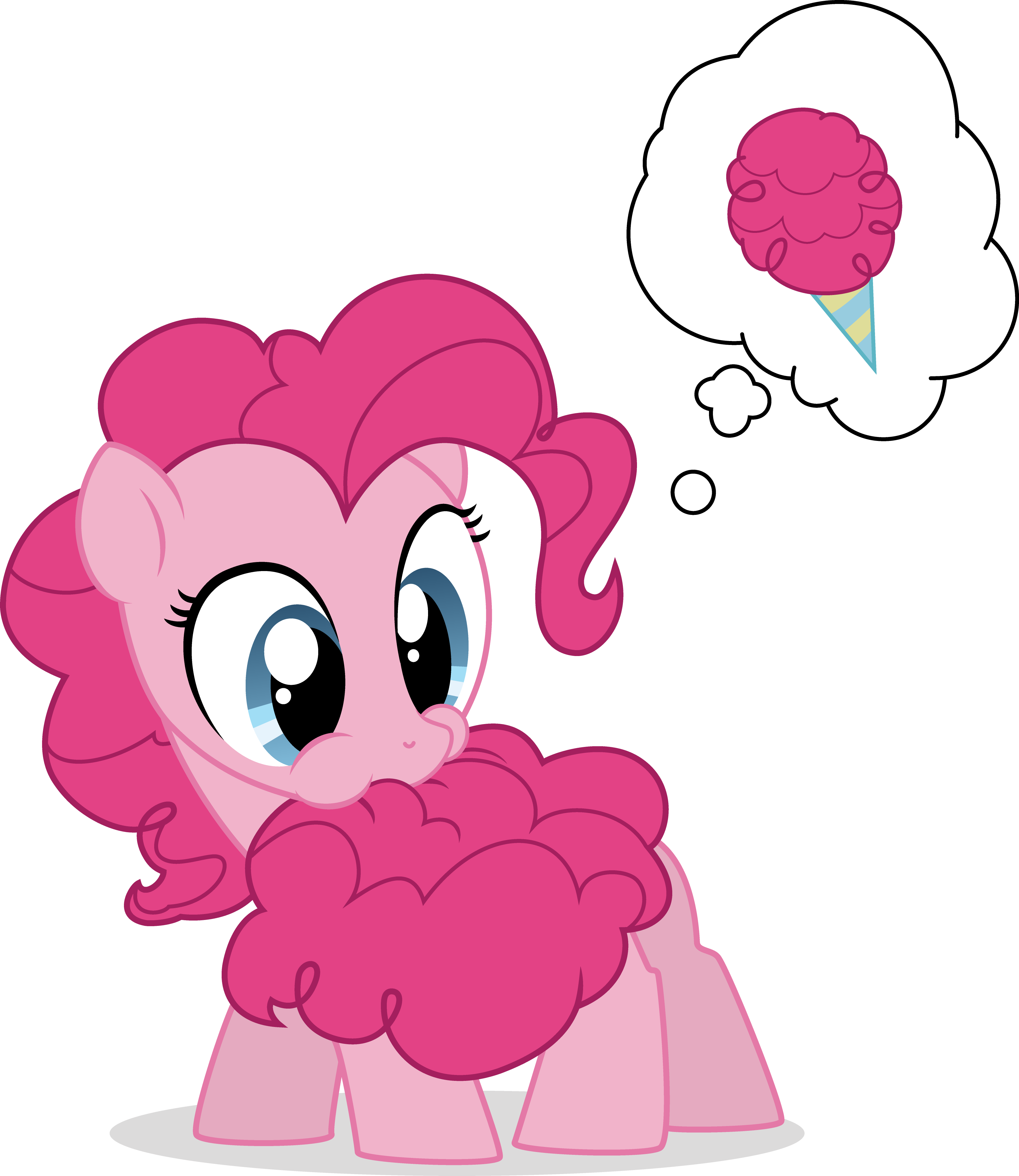 **anonymous Rolled A Random Image Posted In Comment - Pinkie Pie Cotton Candy (3609x4166), Png Download