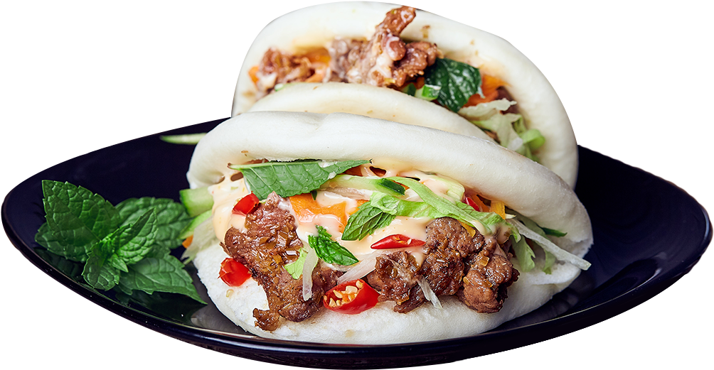 Bbq Chicken Bao Buns - Bun (1024x1024), Png Download