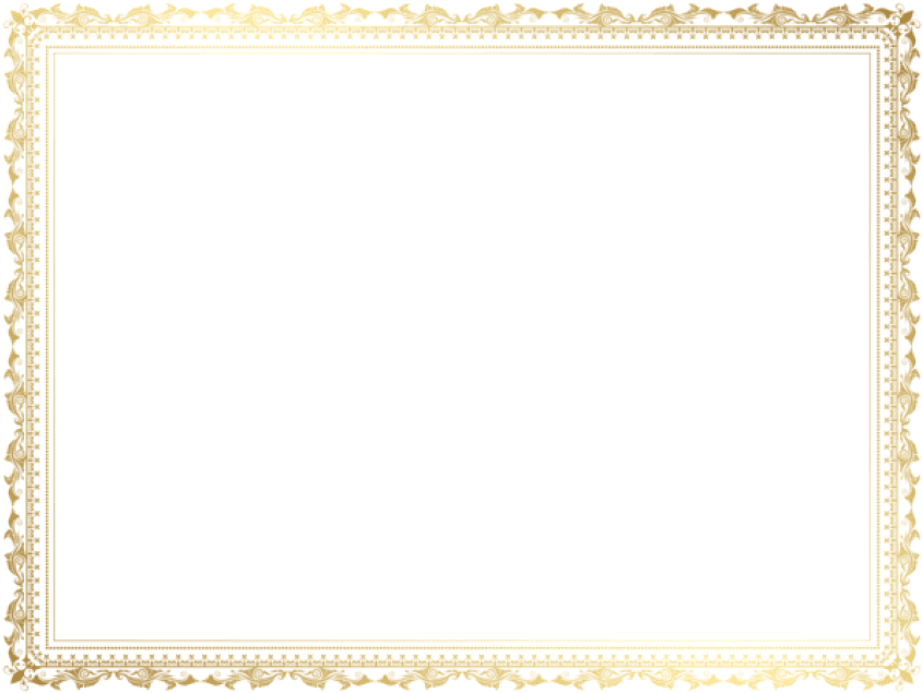 Free Png Download Decorative Border Frame Clipart Png - Decorative Border Png (850x638), Png Download