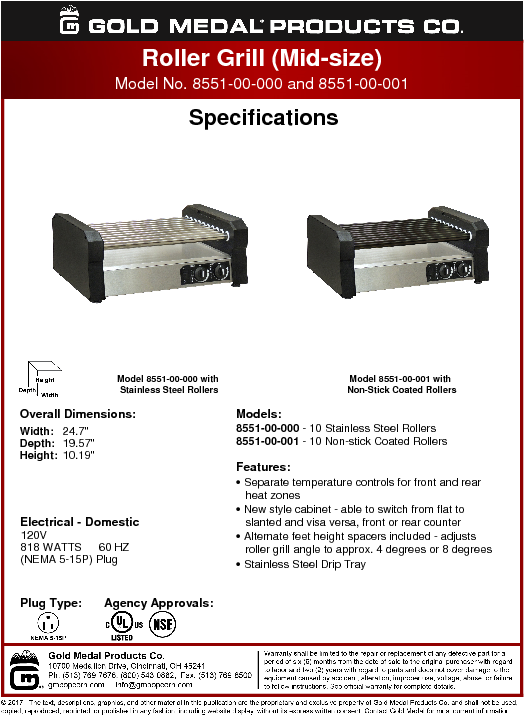 Download Spec Sheet - Parallel (612x792), Png Download