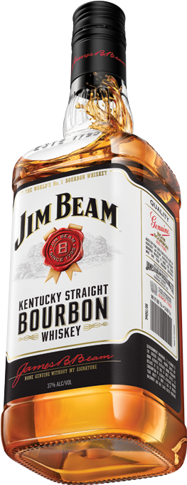 Crafted Longer For A Smoother Flavour - Jim Beam Bourbon Whisky (591x817), Png Download