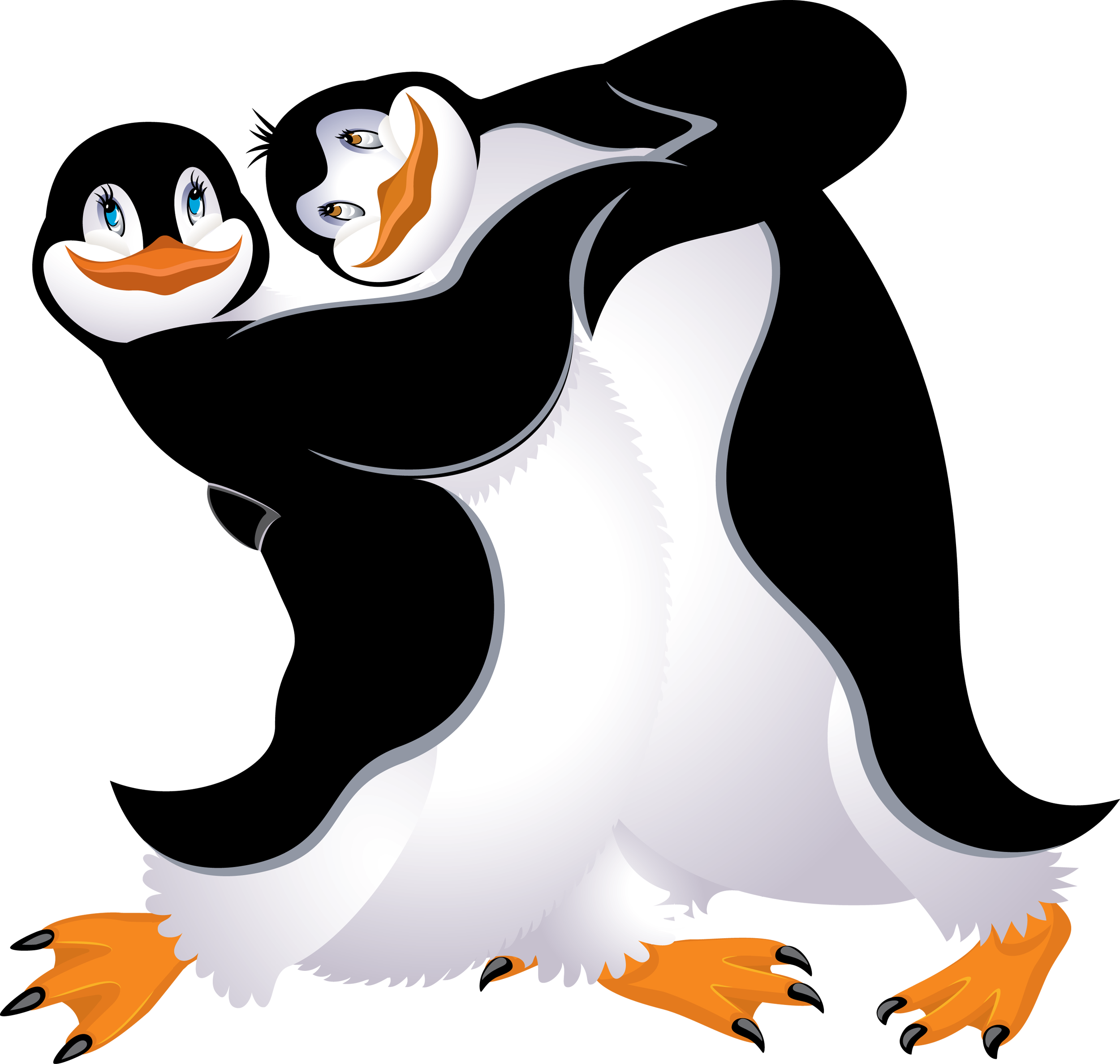 Penguin Cartoon Bird Clip Art Images Are Free To Use - Penguins Clipart Cartoon (2500x2376), Png Download