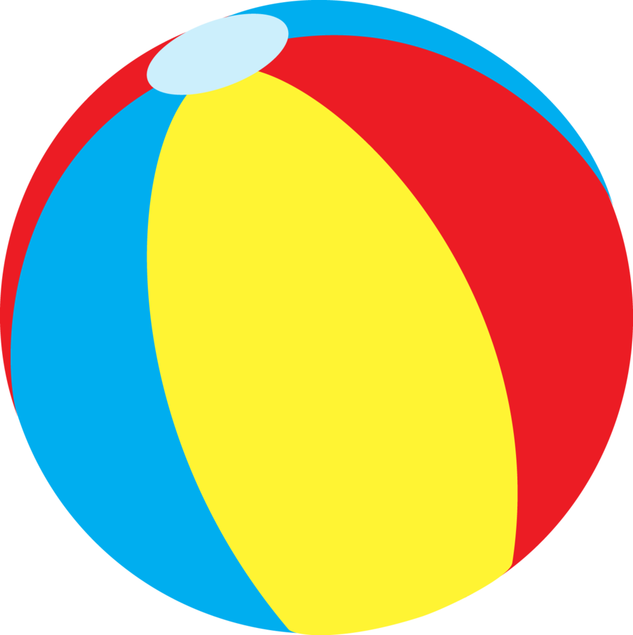 Beach Ball Clip Art Cute - Bola Pool Party Png (898x900), Png Download