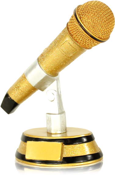 Goldenes Mikrofon Png (900x600), Png Download