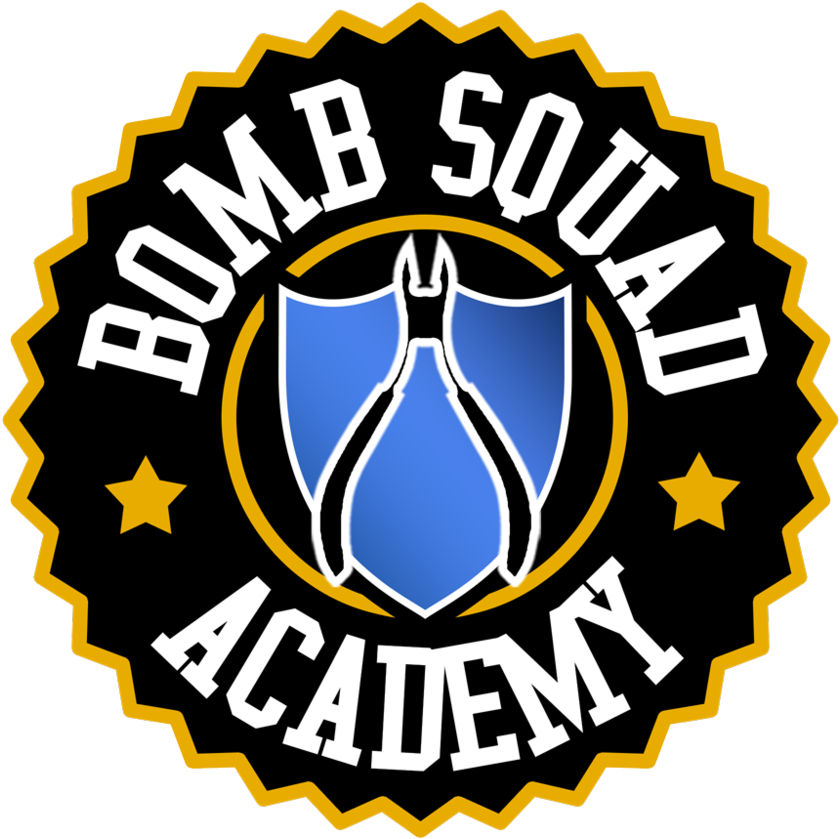 Flat Color Logo - Bomb Squad Academy (1000x1005), Png Download