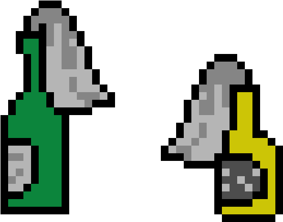 Cocktail Molotov - Leaf Pixel Art (765x570), Png Download