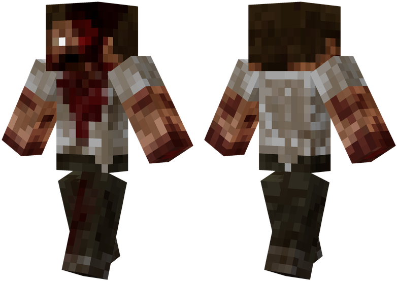 Custom Zombie - Minecraft Skins Zombie Steve (804x576), Png Download