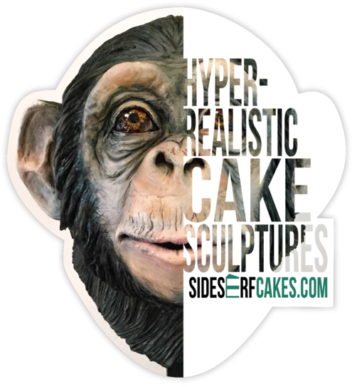Chimp Sticker - Common Chimpanzee (600x600), Png Download