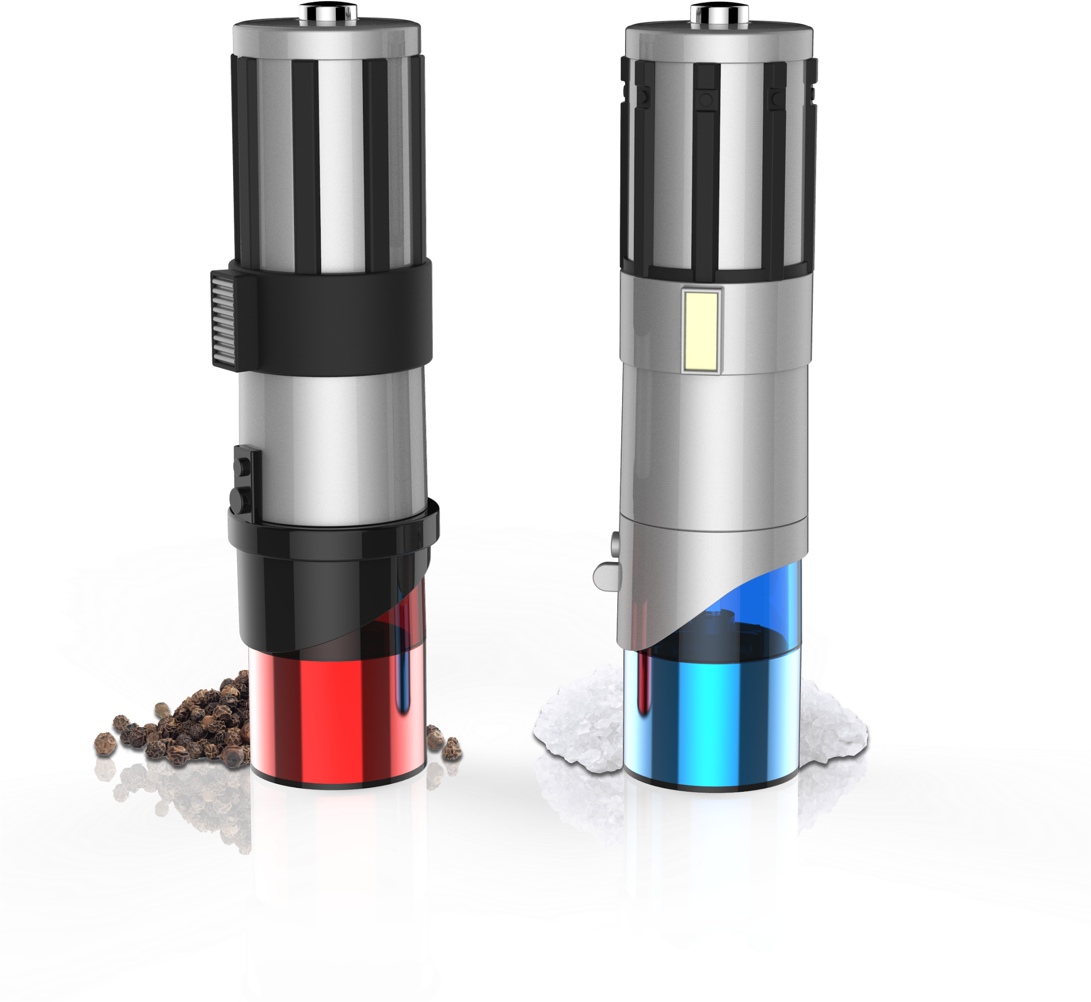 Lightsaber Salt And Pepper Grinders (2214x2195), Png Download