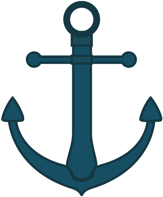 Nautical Anchor Png - Ancre De Bateau Fond Transparent (595x720), Png Download