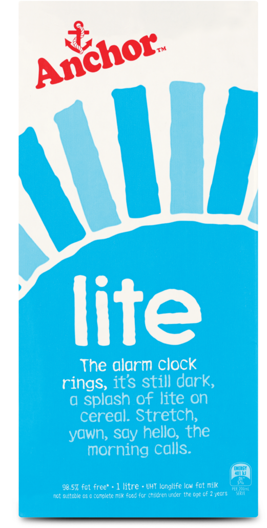 Anchor Uht Blue Lite 1l Pack - Anchor Milk (1057x1279), Png Download