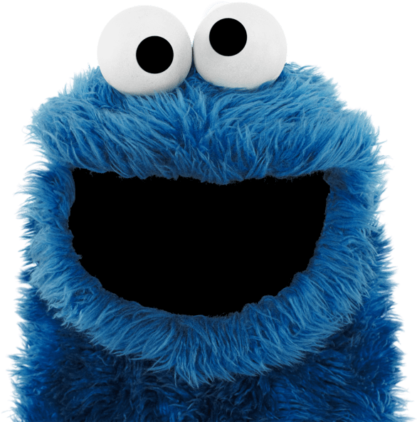 Cookie Monster Muppets (593x599), Png Download
