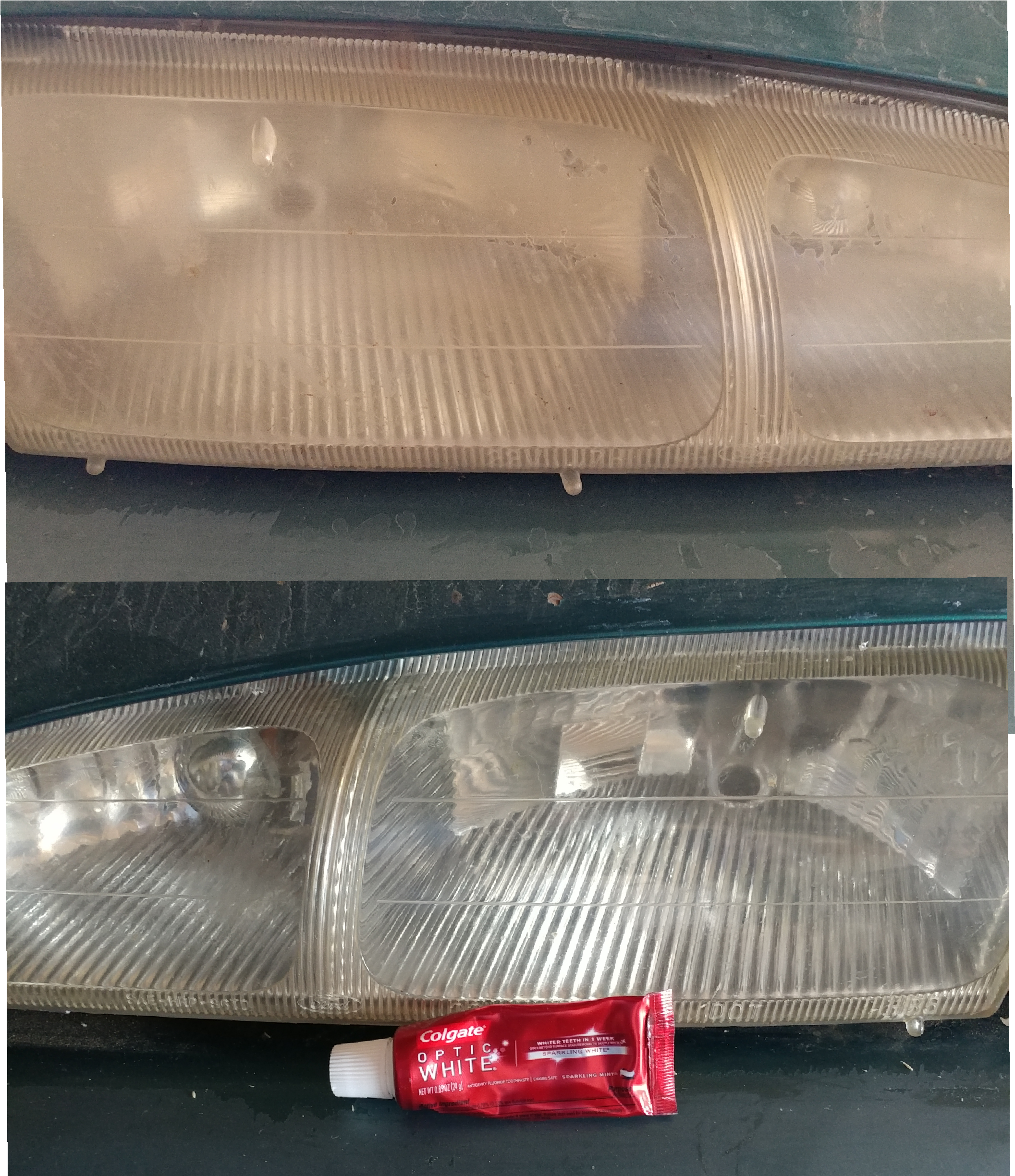 Colgate Toothpaste Cleared Up My Yellow And Fogged - Gas (3264x2448), Png Download