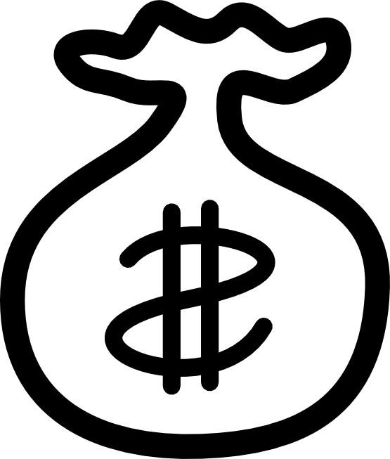 Clipart Of Money, Outdoor And Nickel - Money Bag Clipart Png (555x653), Png Download